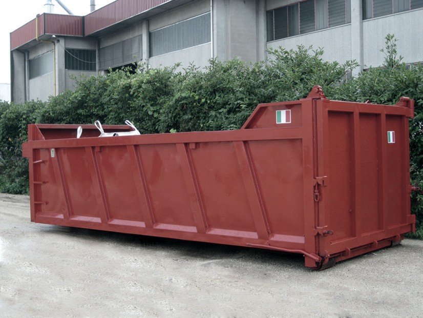 Vermietung von Absetzcontainern für die Lagerung von Abfällen
